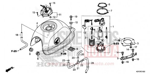 FUEL TANK Z125MAK de 2019